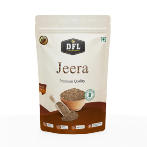 Front view of a 250g pack of jeera (cumin seeds), featuring the product label.