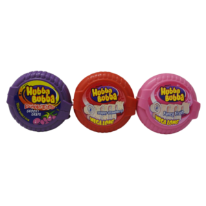 A combo pack of 3 Hunna Bubba bubble gum packets, featuring various flavors and colorful packaging.