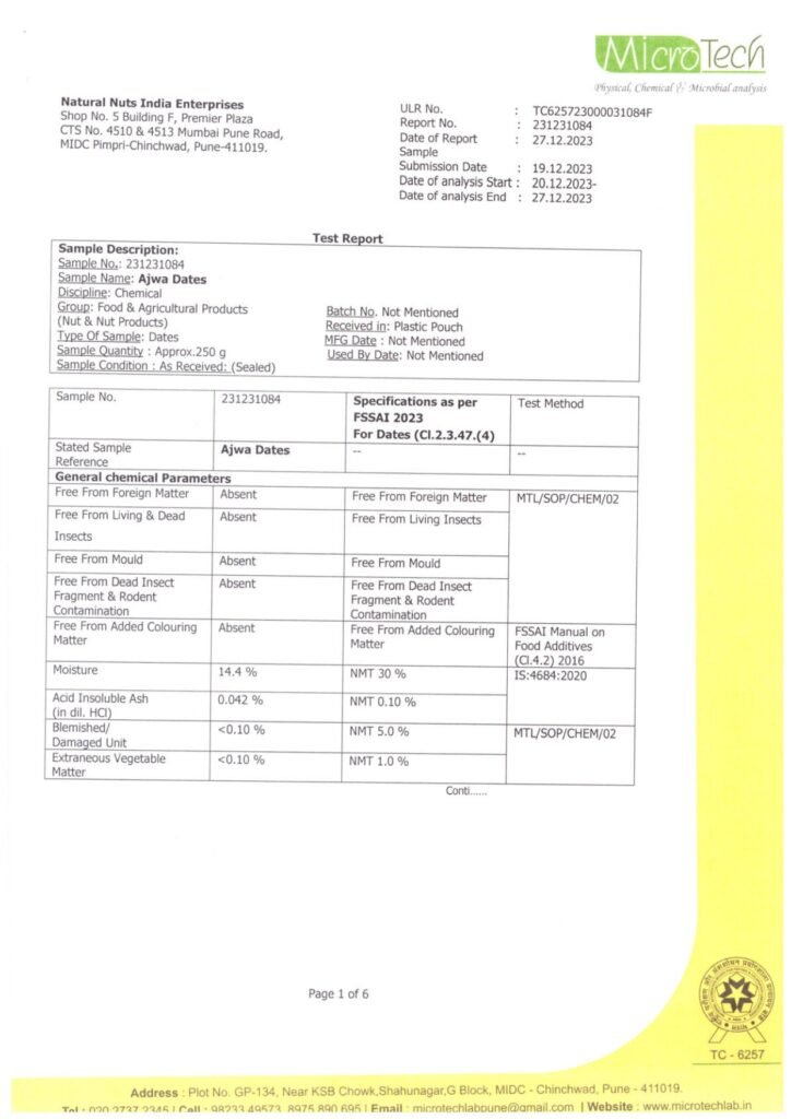 lab test report 1